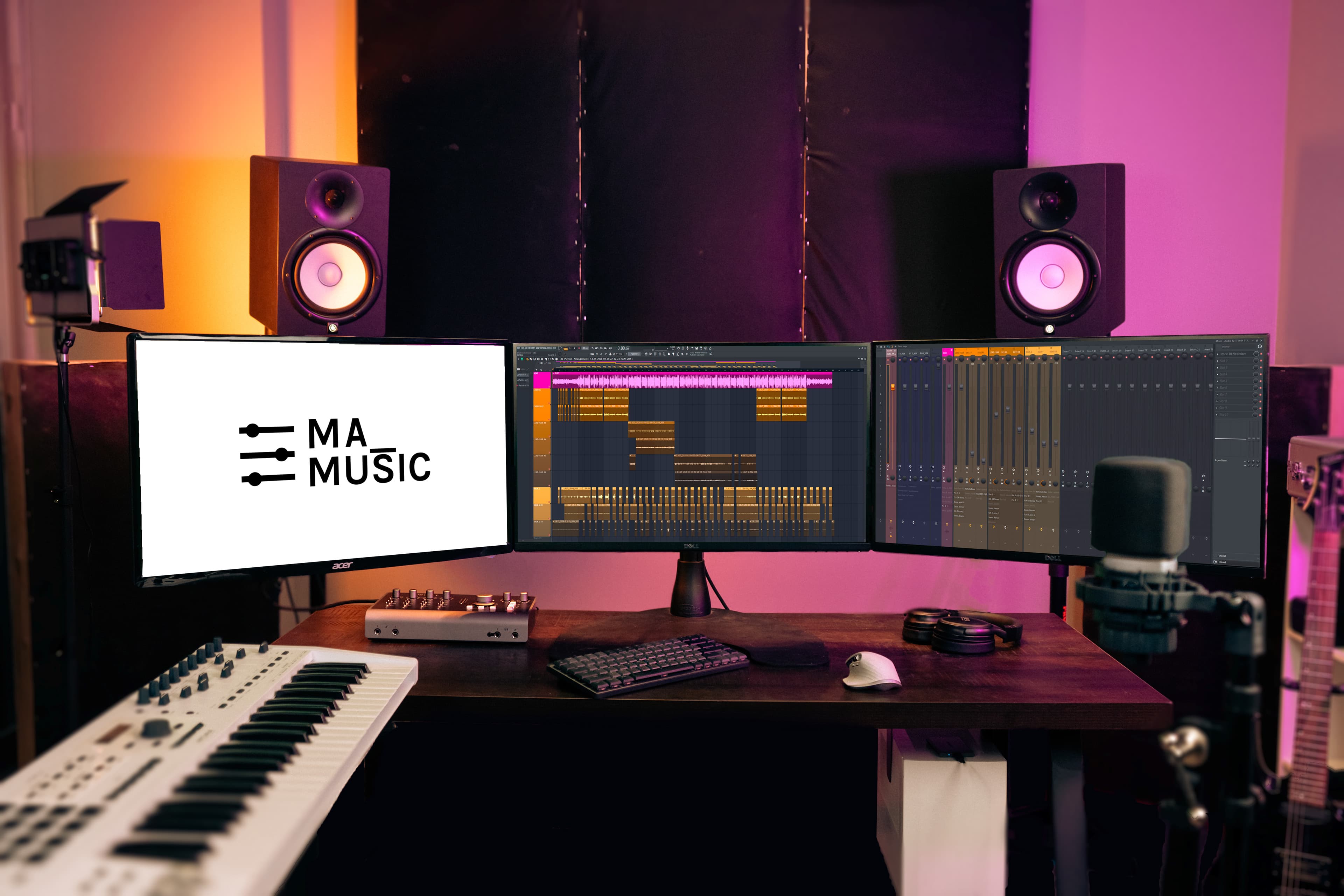 MA Music studio setup